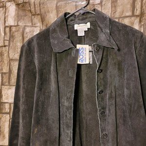 Faux suede jacket